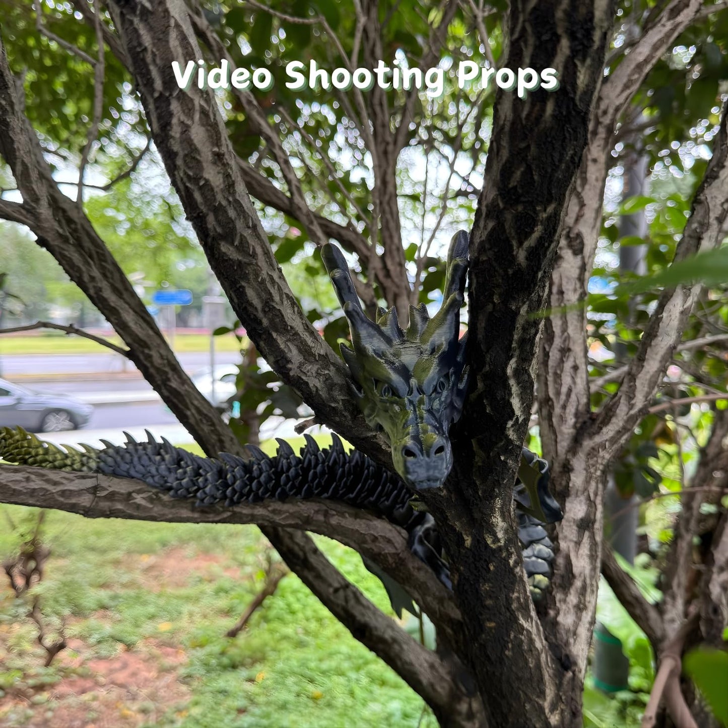 35.4'' Extra Large 3D Printed Dragon Toy, Giant Fully Articulated Chinese Dragon Fidget, Collectible Home Office Desk Decor, Surprise Stress Relief Gifts for Kids & Adults (Green Gradient)
